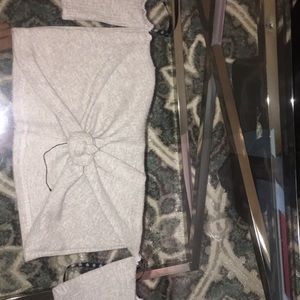 NWT missguided off the shoulder tie front top!